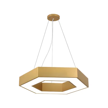 Gold 1-Light Acrylic Geometric
